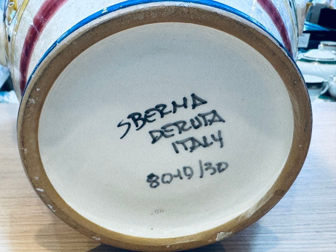 B8018【デルータ】フラワーベース 花瓶 花器 アンティーク イタリア製