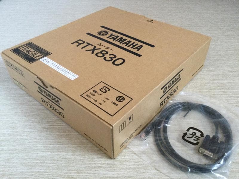 【新品未開封】ヤマハ VPNルータ『RTX830』RJ45シリアルケーブル付