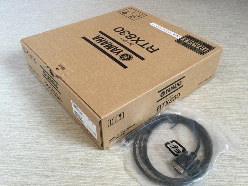【新品未開封】ヤマハ VPNルータ『RTX830』RJ45シリアルケーブル付