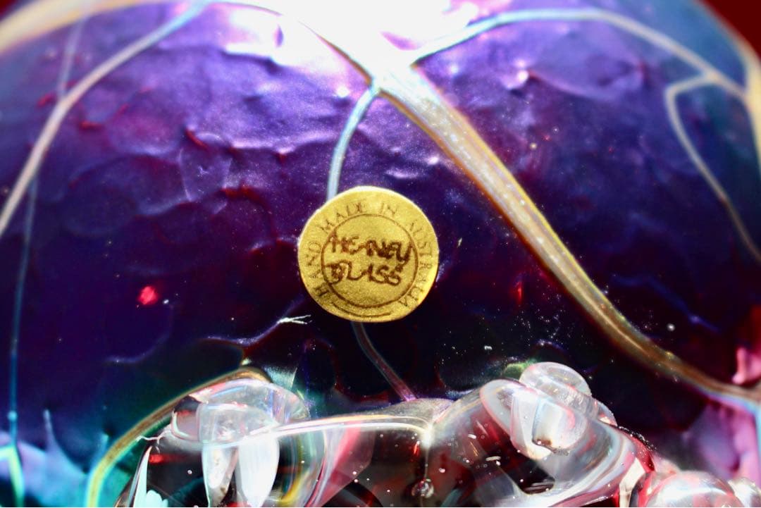 ガラスコレクション【COLIN HEANEY オーストラリア　花瓶　海モチーフ】