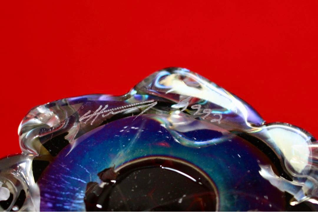 ガラスコレクション【COLIN HEANEY オーストラリア　花瓶　海モチーフ】