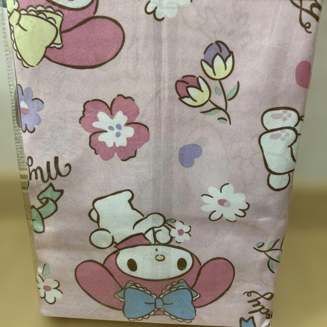 サンリオ　マイメロディ　ボックスシーツ　シングルサイズ　花柄　ピンク