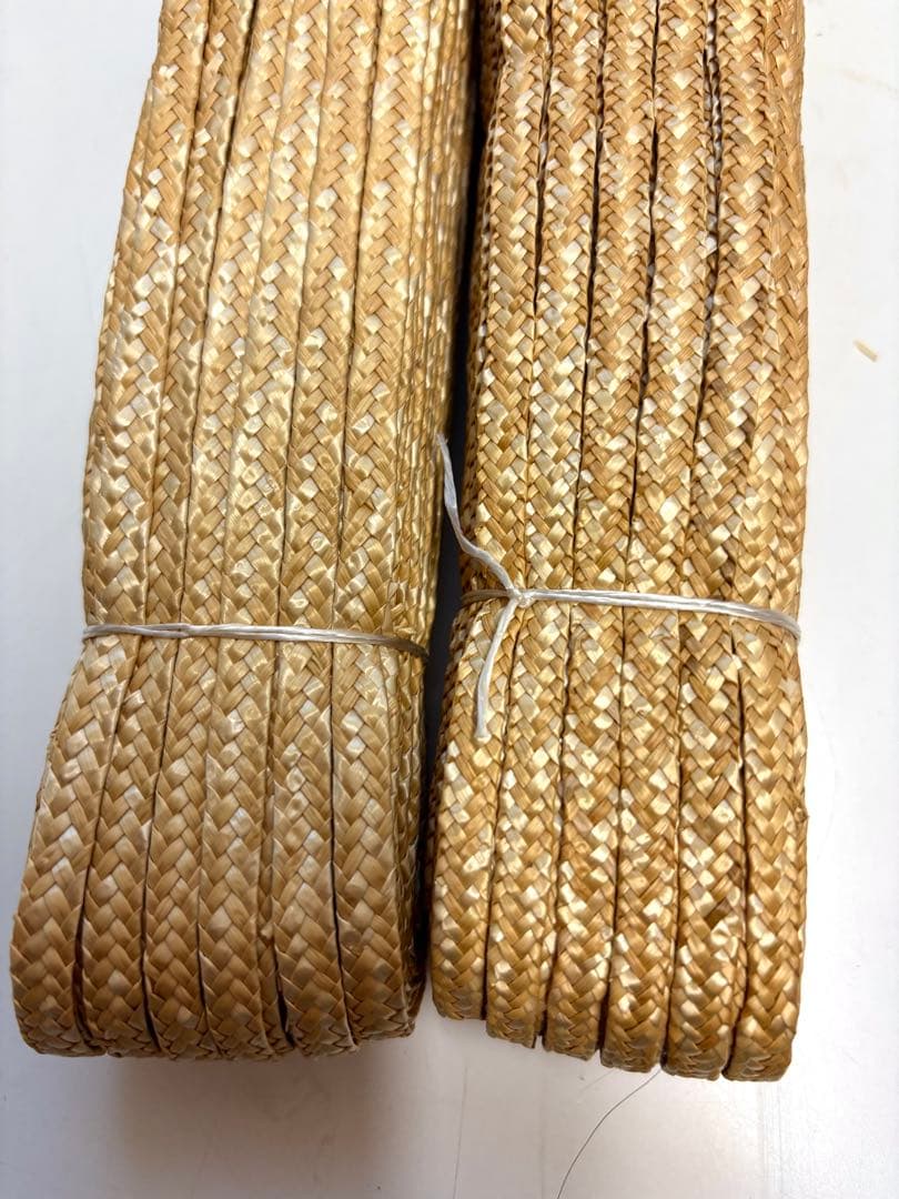 モットル巾5mm 長さ50m 手作り帽子　麦わら帽子用ブレード　2本セット