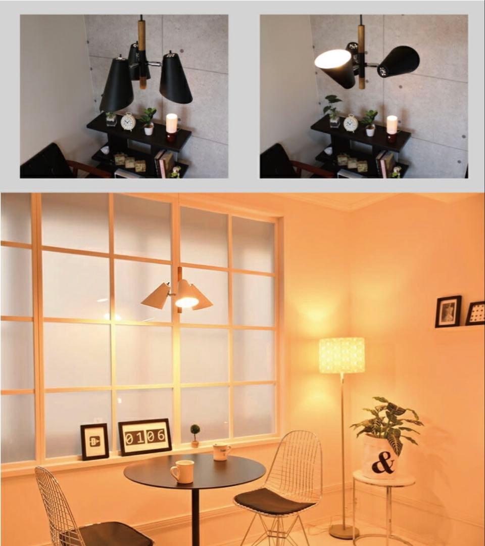 【新品未使用】北欧風 3灯 ペンダントライト ホワイト