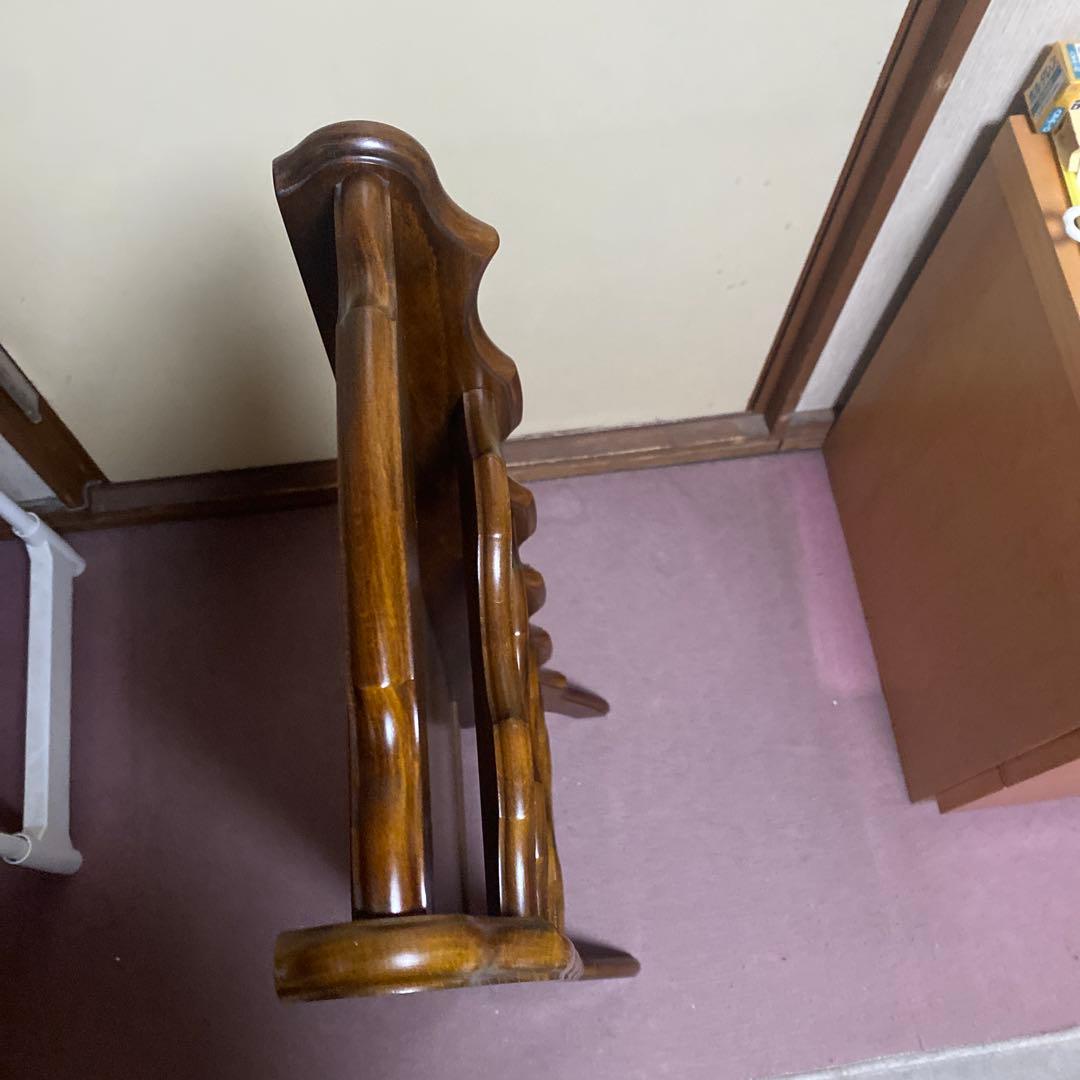 【カリモク】木製スリッパラック 5段 ダークブラウン