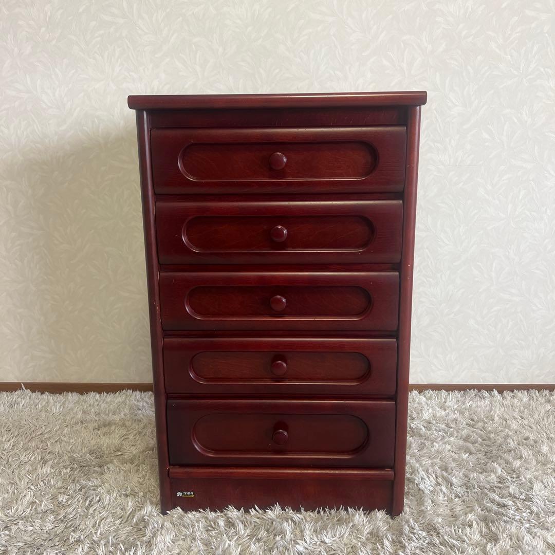 Karimoku カリモク チェスト オールド家具 引出し5段 収納 飾り棚