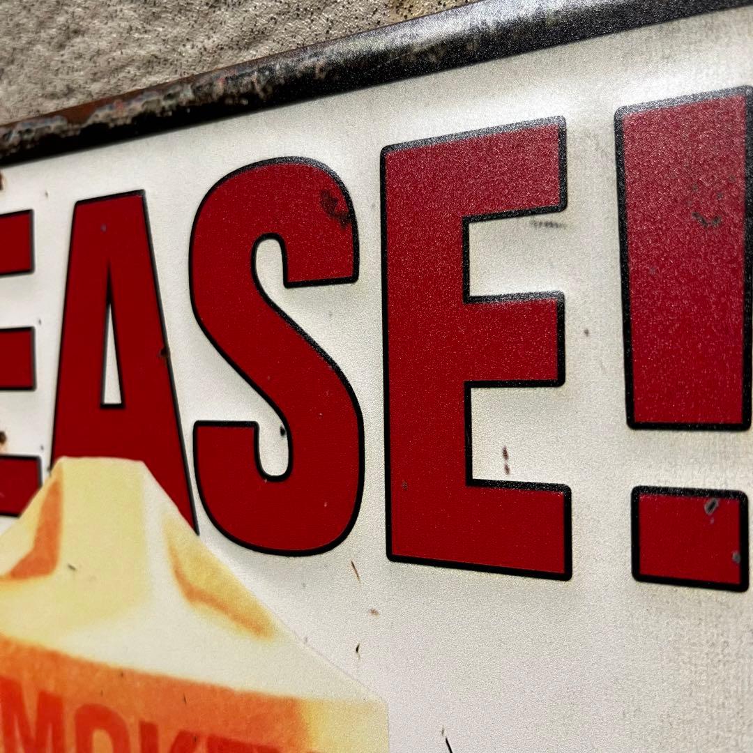 新品 アメリカ直輸入 スモーキーベア警告看板メタルサイン