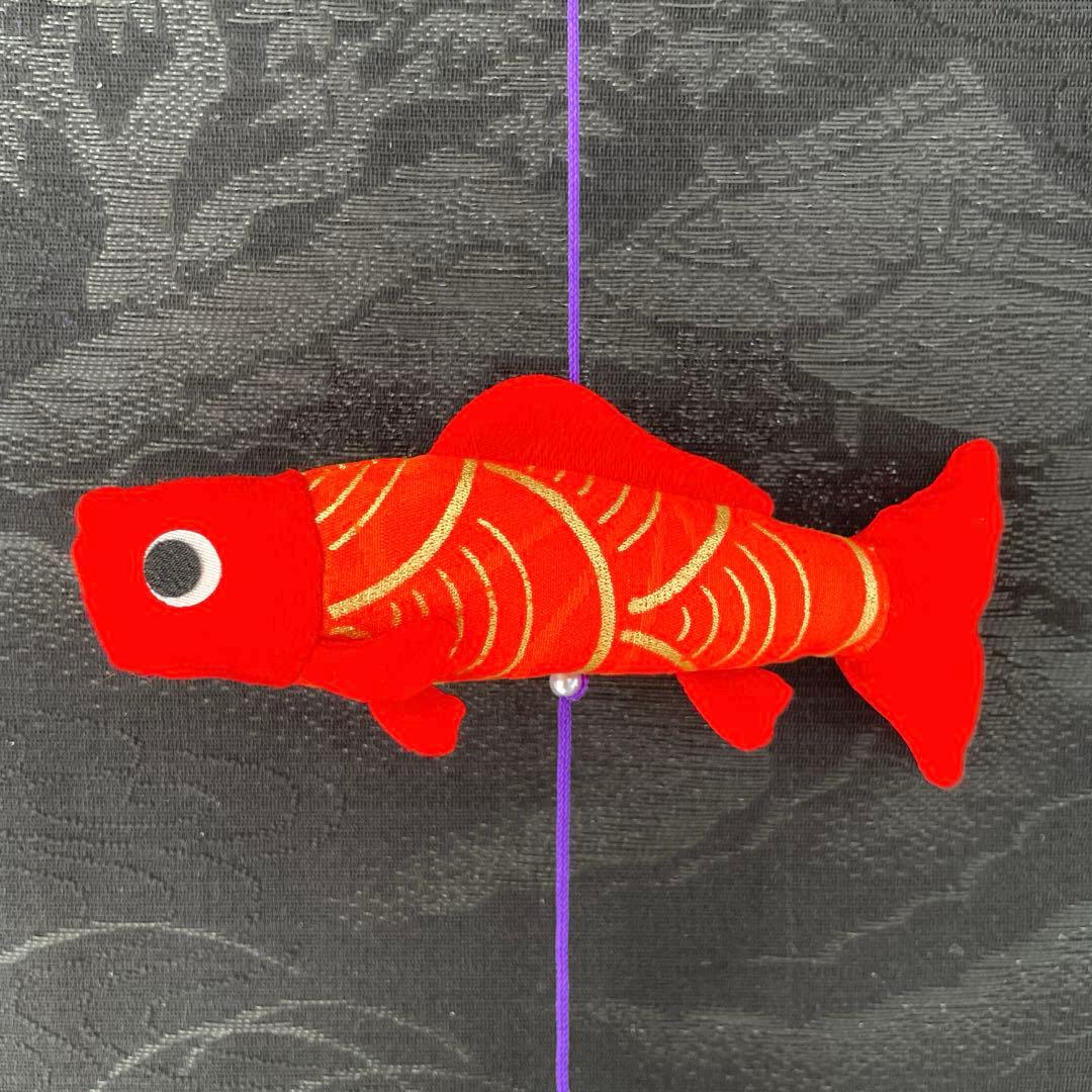 141 ちりめん細工　端午の節句タペストリー　吊るし飾り　古布