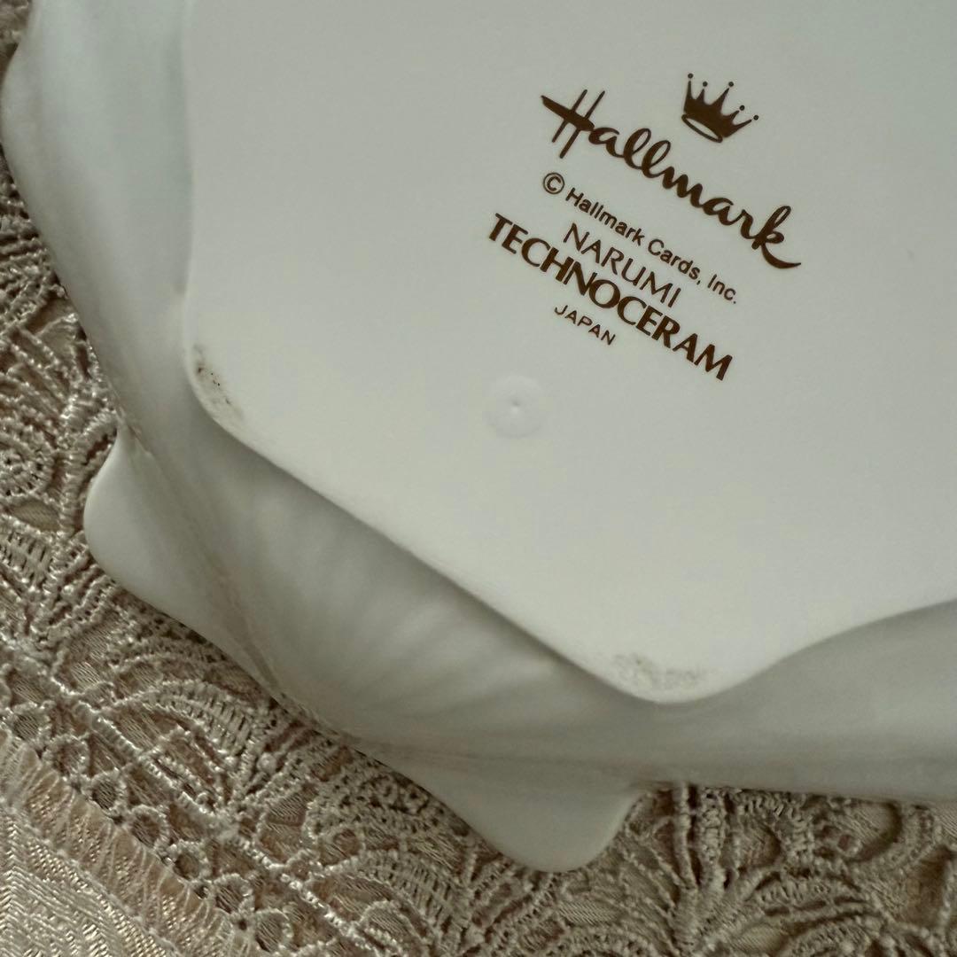 【未使用】ナルミ ホールマーク テディベア柄 プチプレート貝型（シェル）5枚組