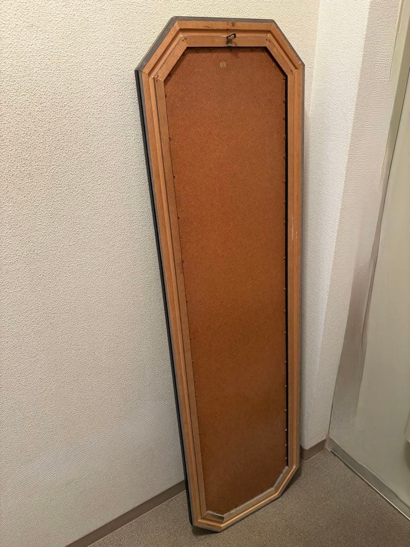 イタリア製 八角形 全身鏡 42cm×140cm