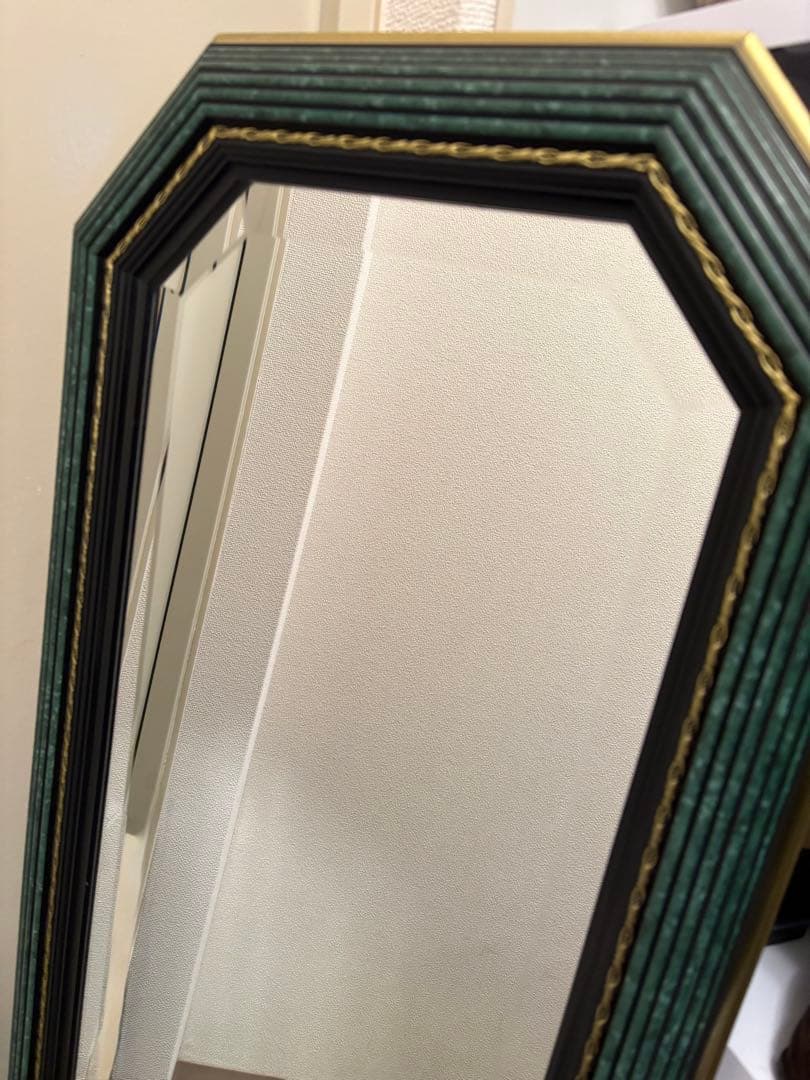 イタリア製 八角形 全身鏡 42cm×140cm