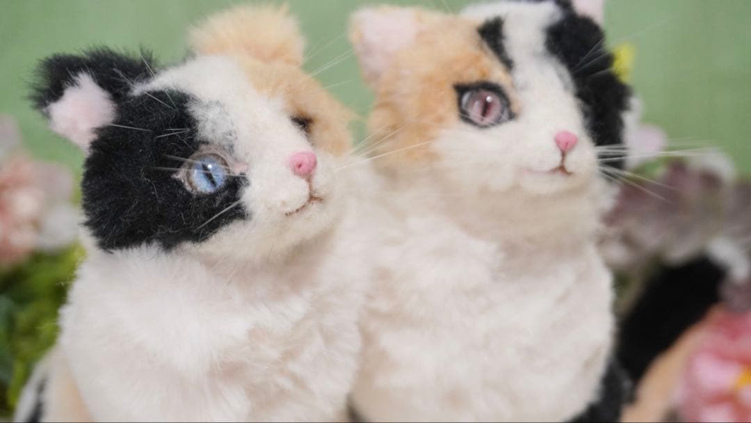 猫又　三毛猫　アートドール　オリジナル