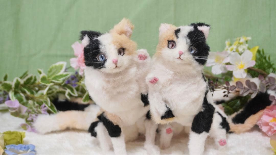 猫又　三毛猫　アートドール　オリジナル