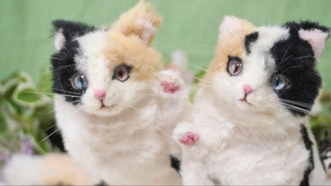 猫又　三毛猫　アートドール　オリジナル