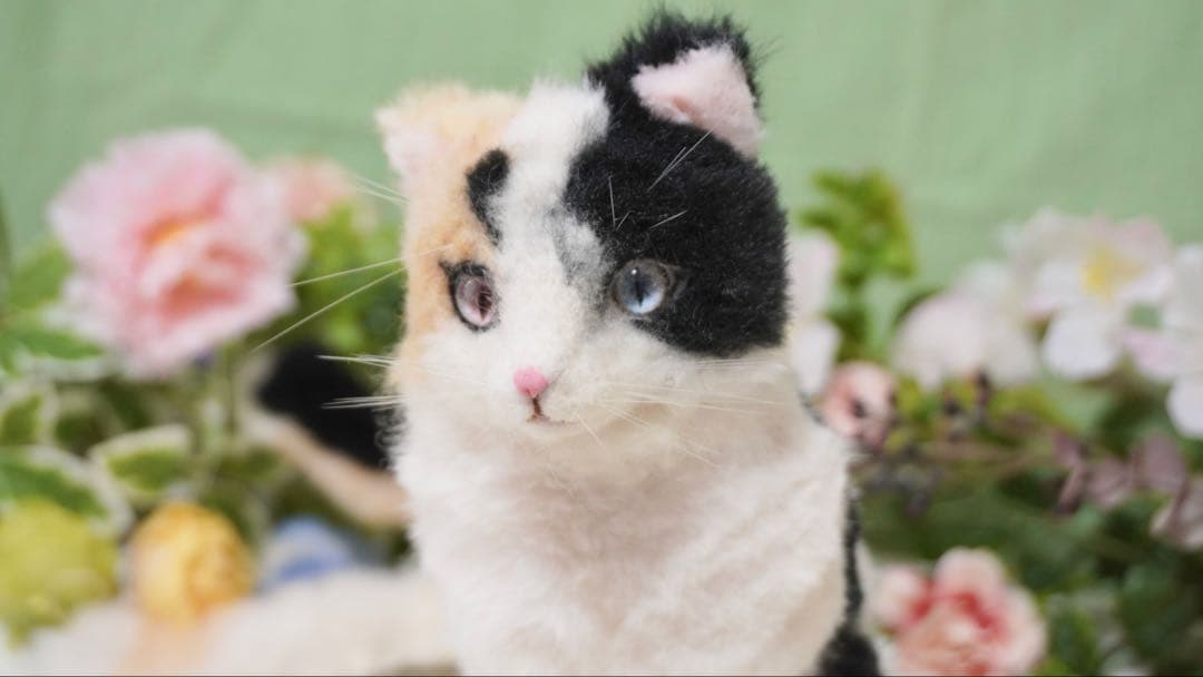 猫又　三毛猫　アートドール　オリジナル