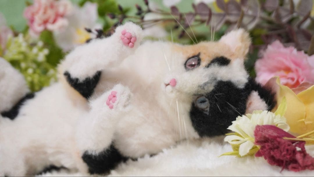 猫又　三毛猫　アートドール　オリジナル