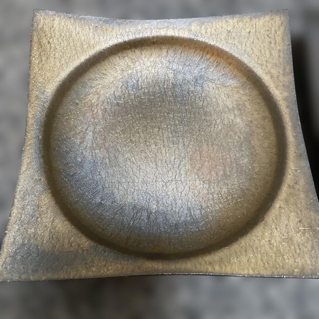 水野幸一　銅彩釉 角皿（大）　2枚セット