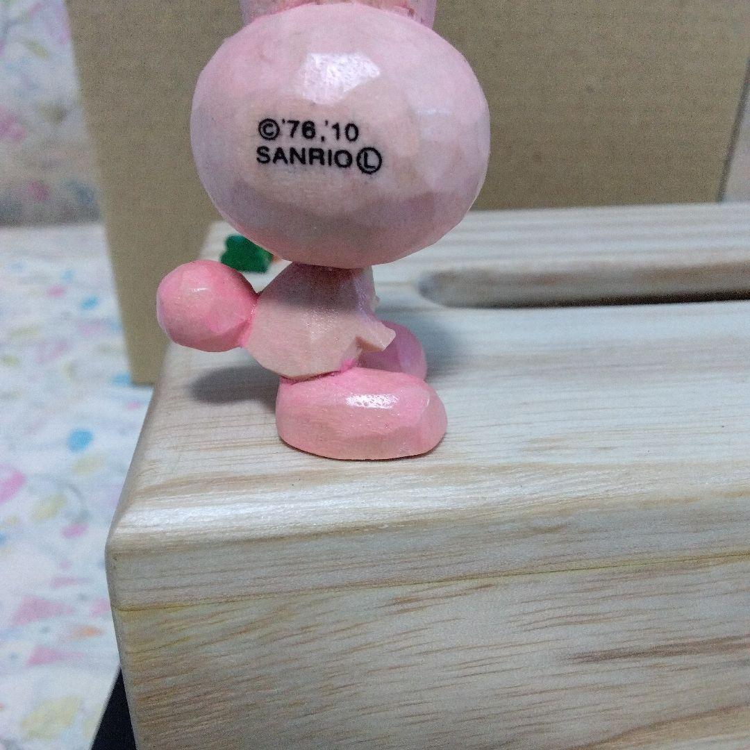 未使用　サンリオ　ウサギキティ　木製ティッシュボックス　2010年