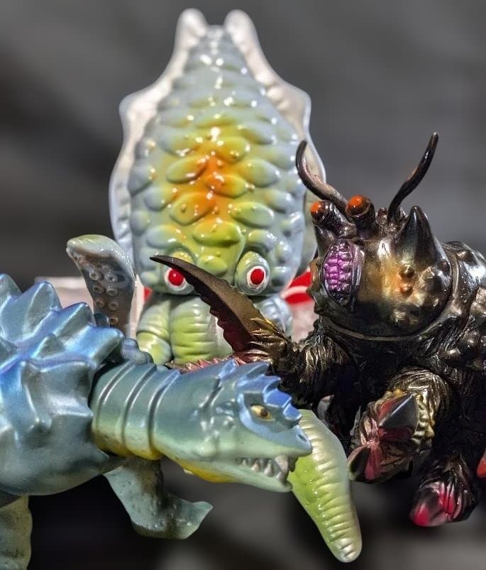 ゲゾラ・ガニメ・カメーバ 決戦！南海の大怪獣（マルサン）ソフビ３体セット