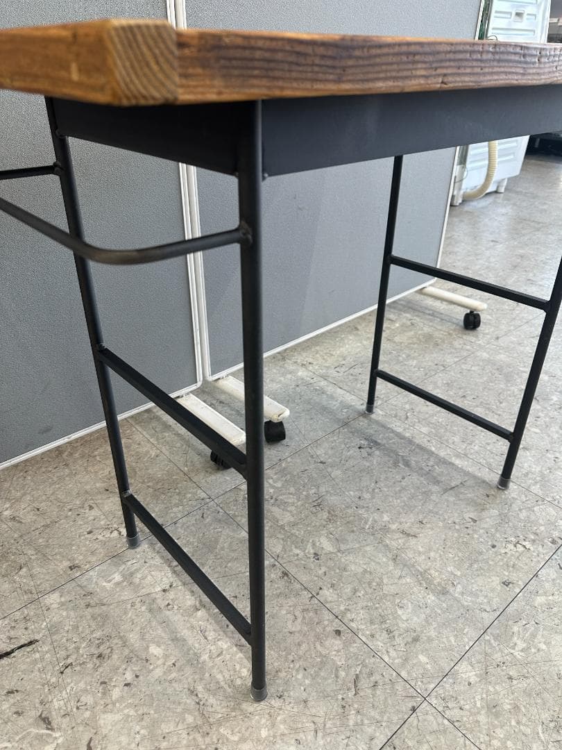 デスク　古材　天然木　アイアン　ブラウン