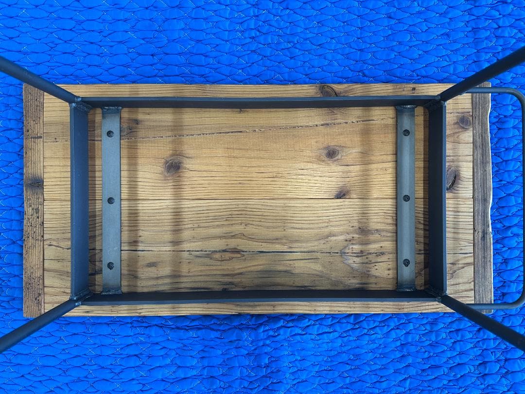 デスク　古材　天然木　アイアン　ブラウン