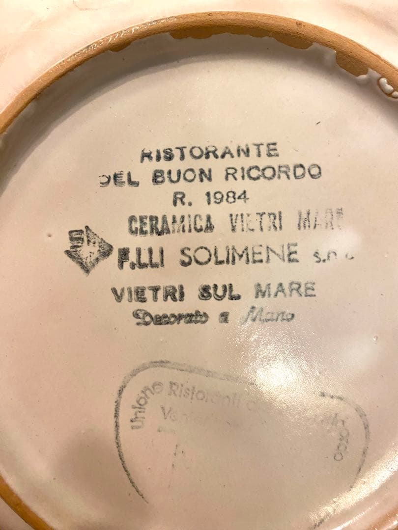 ブオンリコルド　イタリア製絵皿　1984 ペルージャ