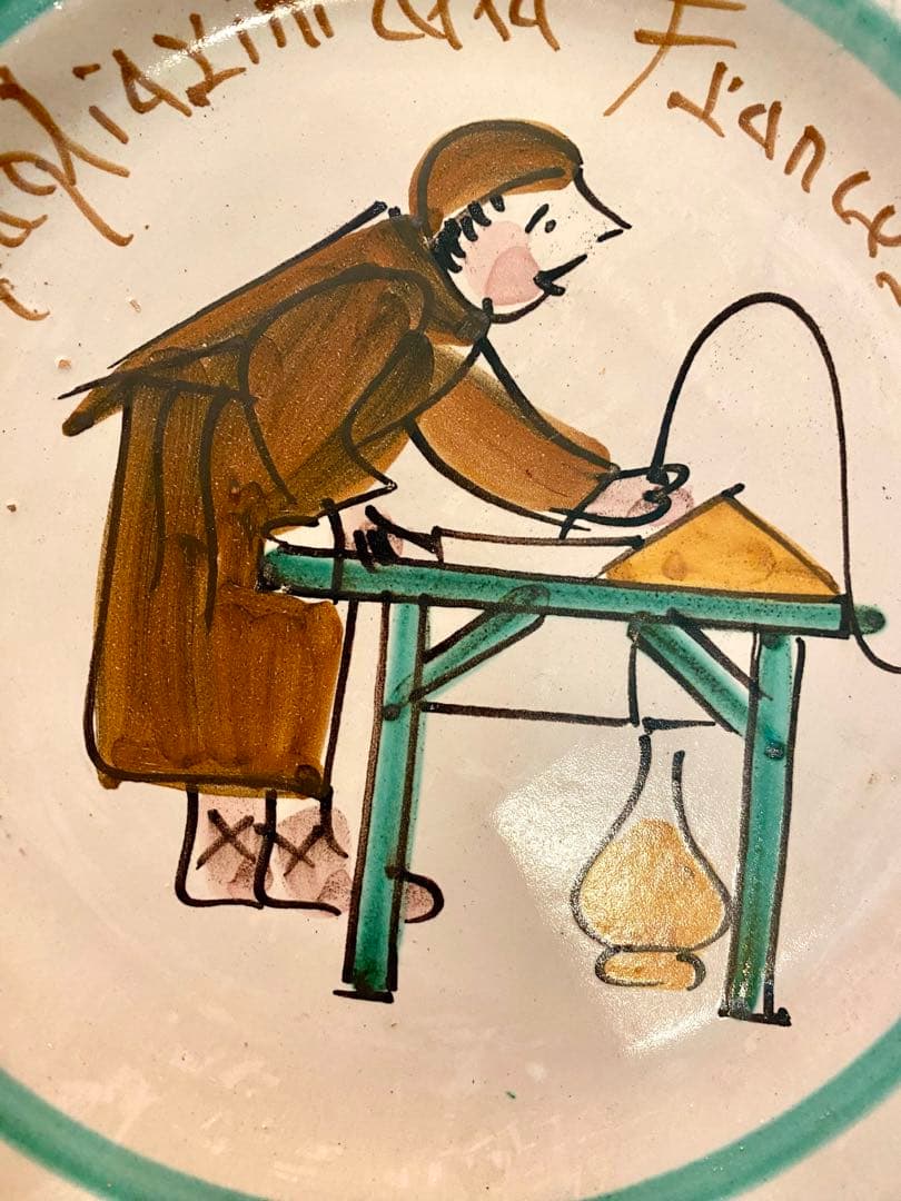 ブオンリコルド　イタリア製絵皿　1984 ペルージャ