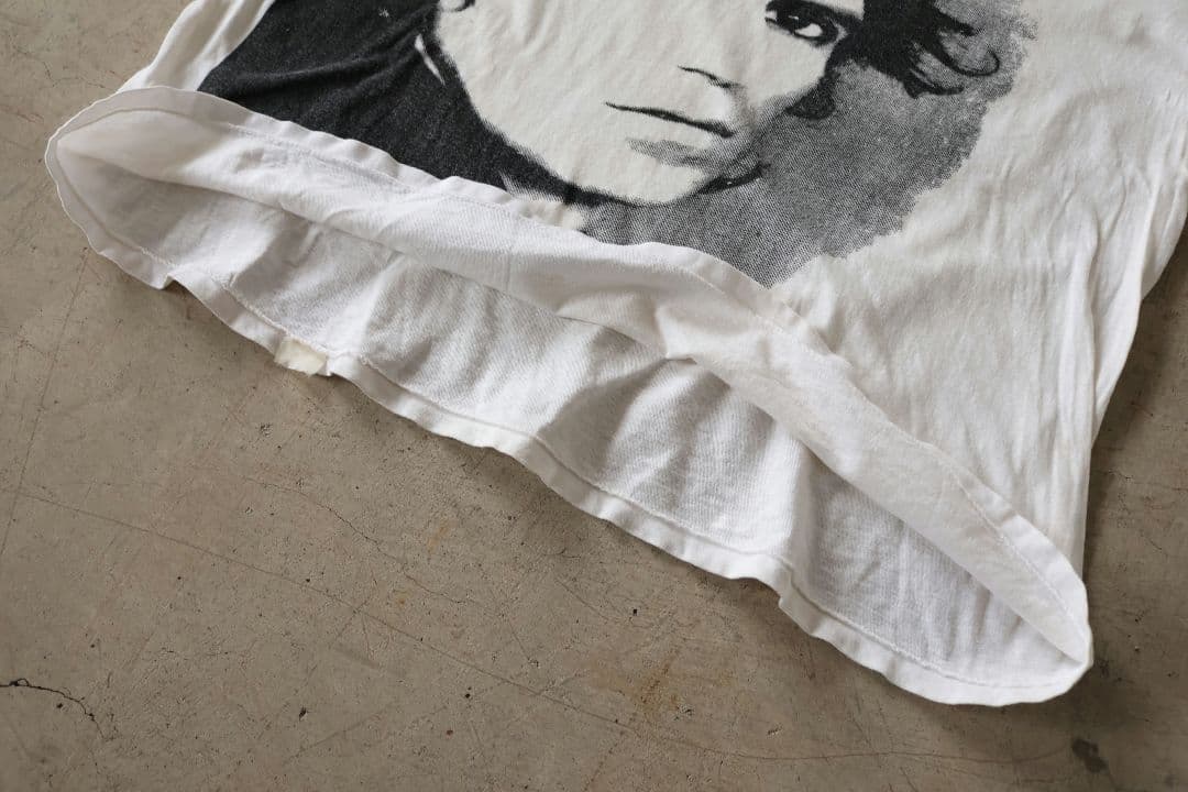 ヴィンテージ ローリングストーンズ キースリチャーズ フェイス顔 Tシャツ白