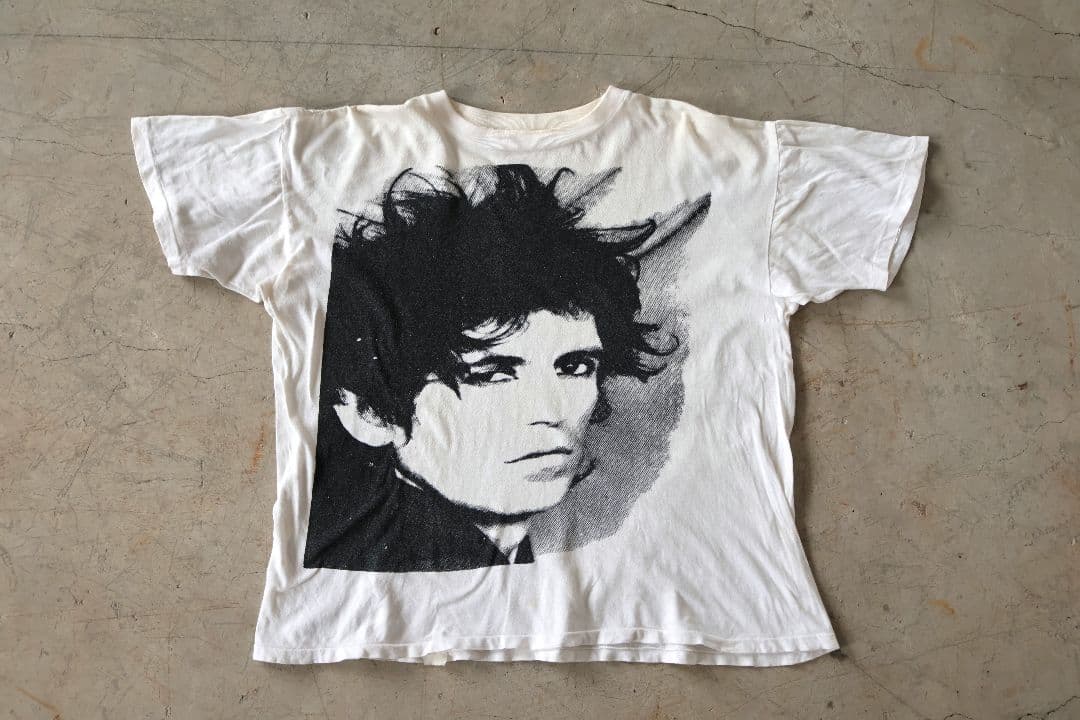 ヴィンテージ ローリングストーンズ キースリチャーズ フェイス顔 Tシャツ白