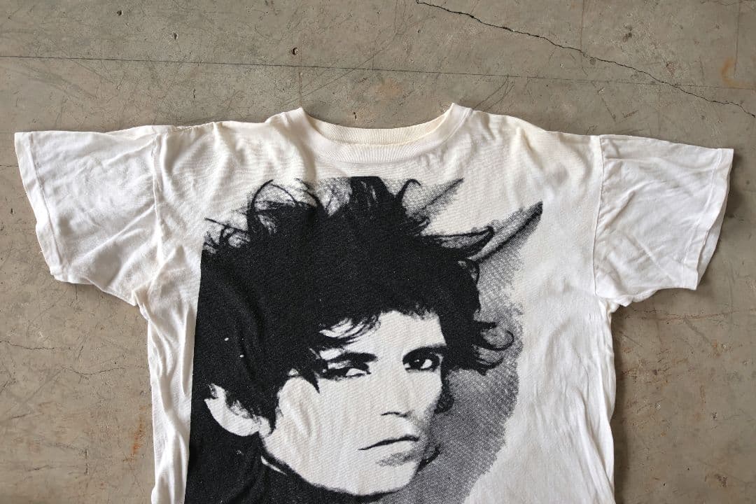 ヴィンテージ ローリングストーンズ キースリチャーズ フェイス顔 Tシャツ白