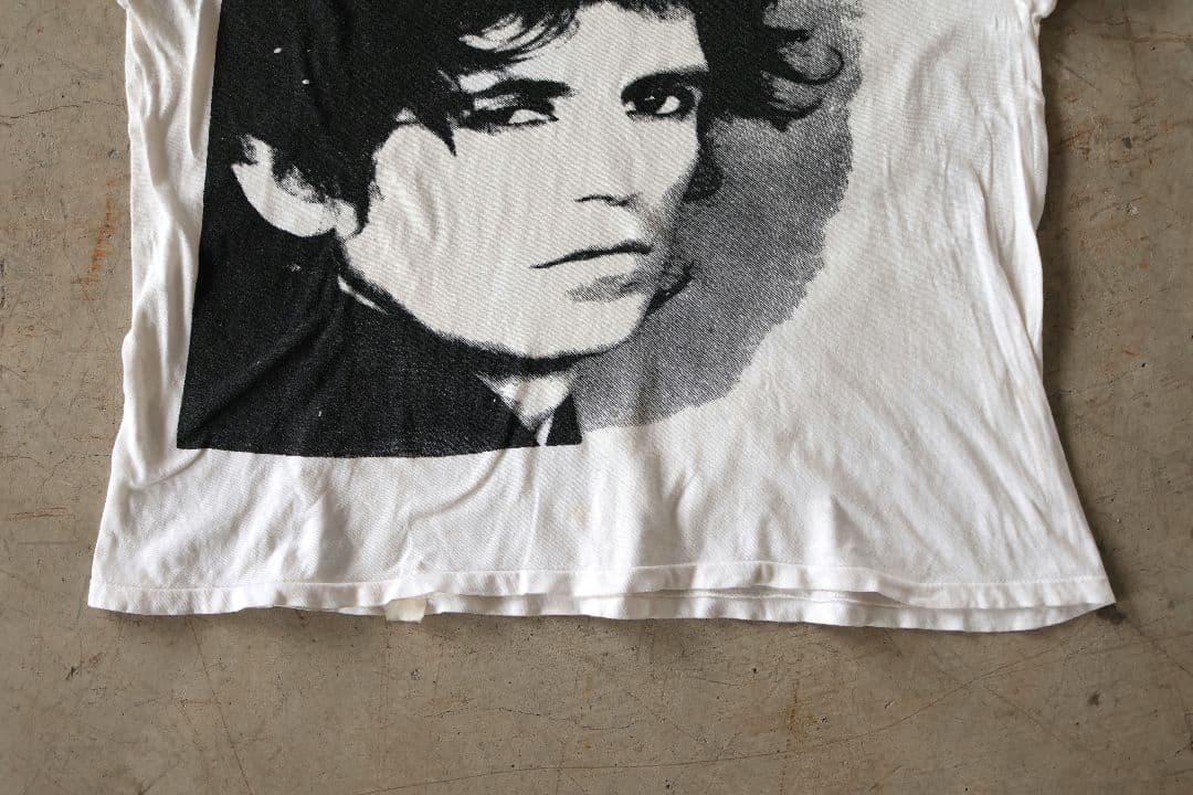 ヴィンテージ ローリングストーンズ キースリチャーズ フェイス顔 Tシャツ白