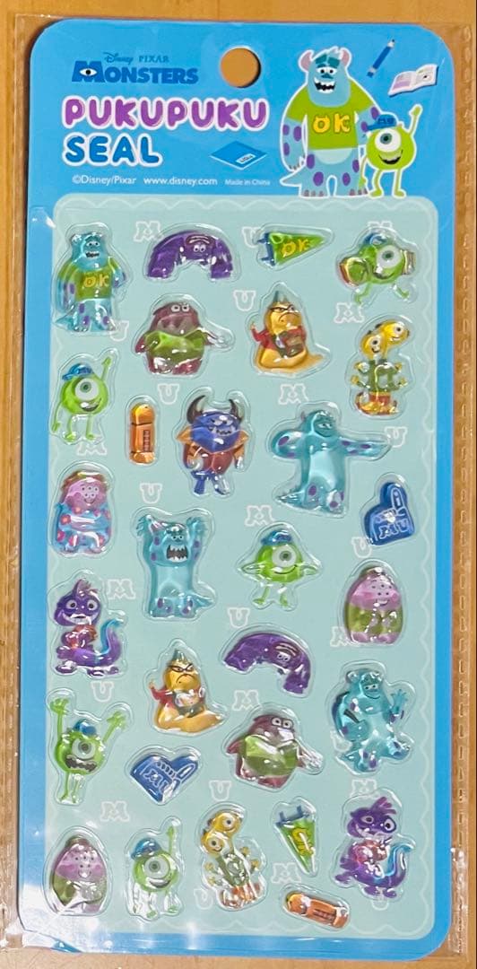 ディズニー　ぷくぷくシール　8種×3セット　まとめ売り