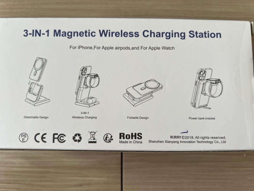 Rorry 3-IN-1 ワイヤレス充電スタンド 10000mAh