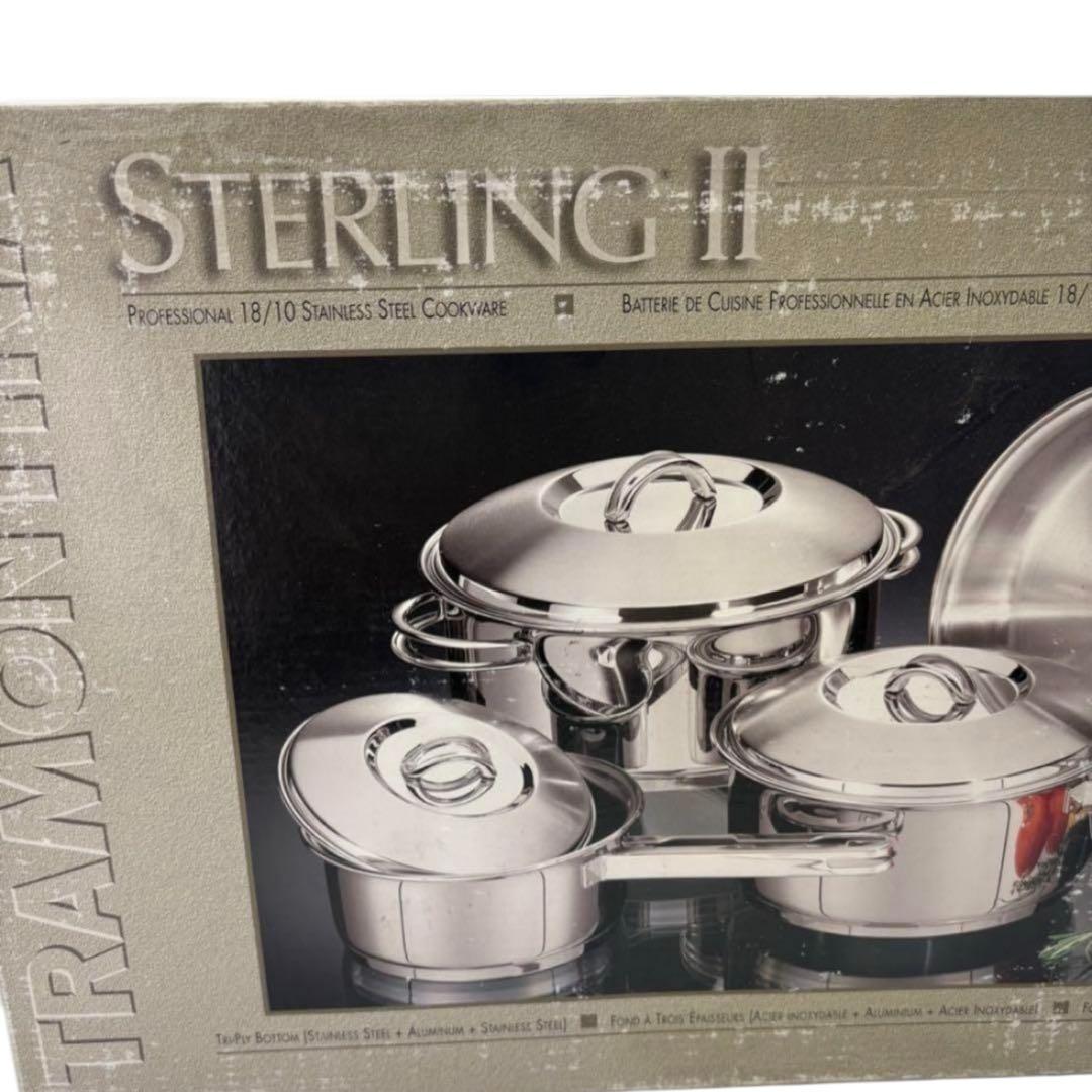 (未使用)Tramontina Sterling 片手鍋 4点セットステンレス