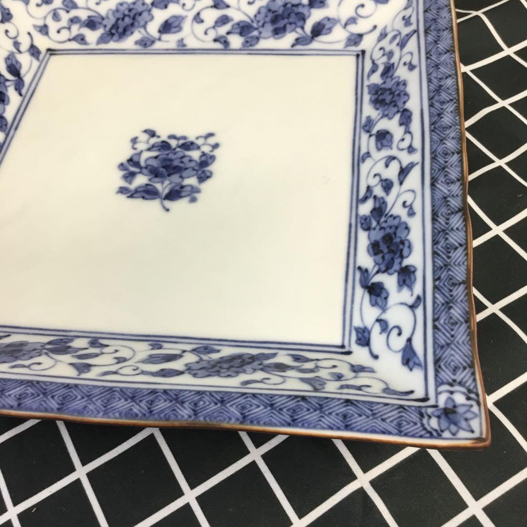 たち吉　ぼたん唐草　角和皿　タチキチ　5枚　TACHIKICHI