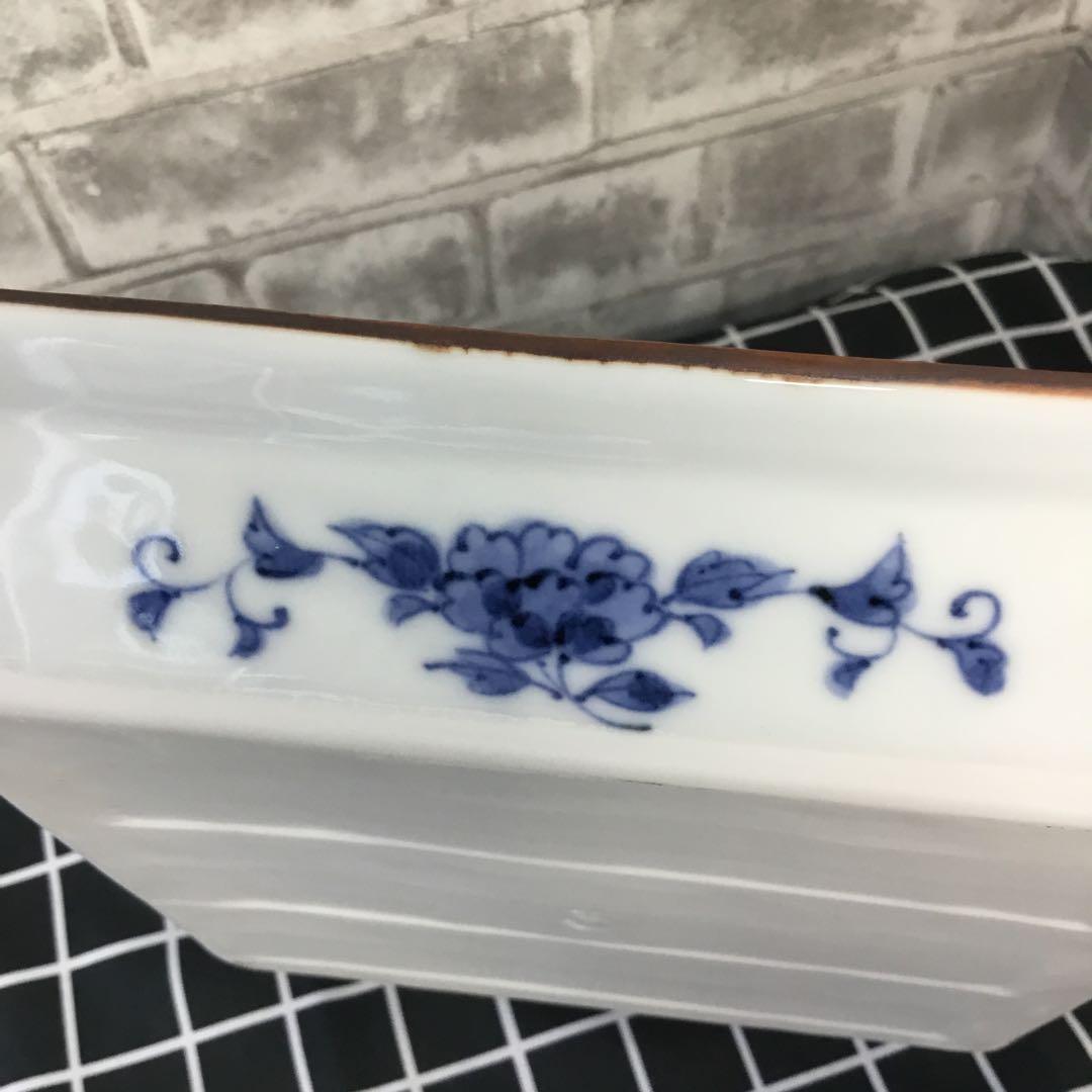 たち吉　ぼたん唐草　角和皿　タチキチ　5枚　TACHIKICHI