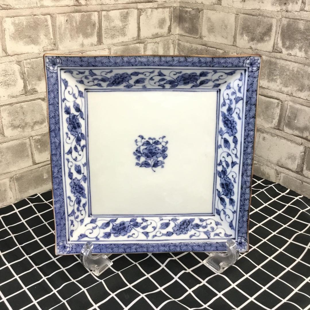 たち吉　ぼたん唐草　角和皿　タチキチ　5枚　TACHIKICHI