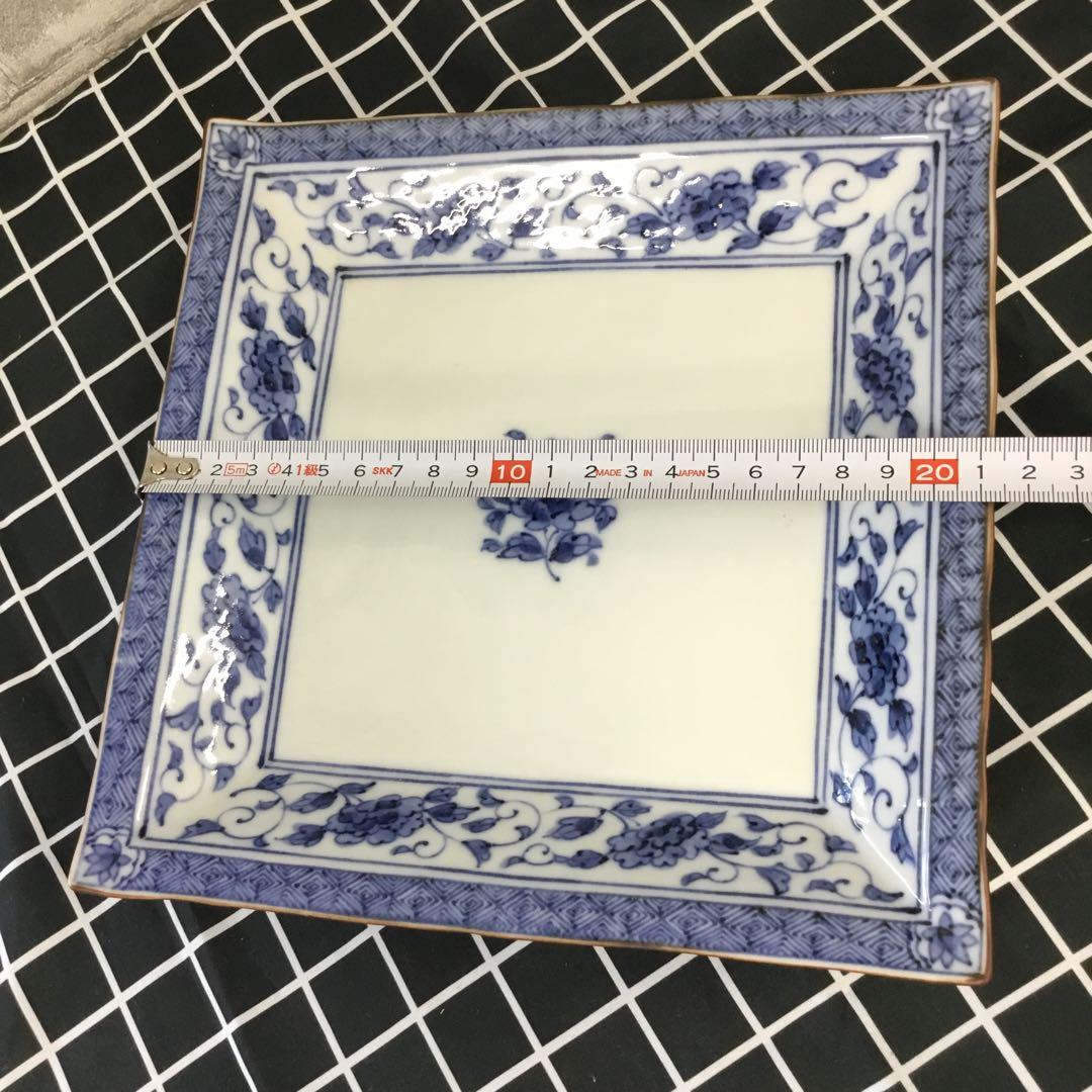 たち吉　ぼたん唐草　角和皿　タチキチ　5枚　TACHIKICHI