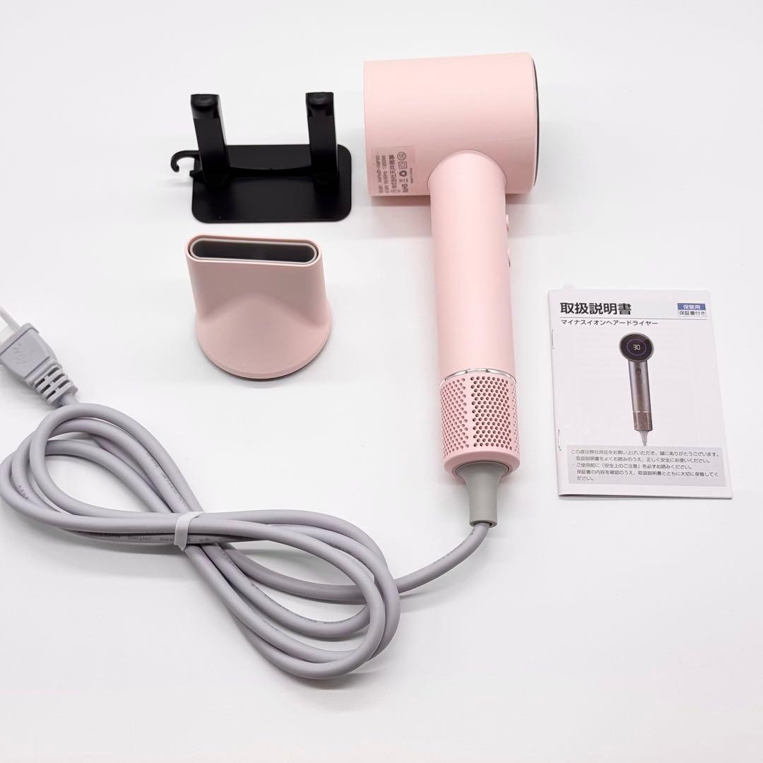 【新品】✨ドライヤー ✨ マイナスイオン ピンク 大風量 速乾美髪 1300W