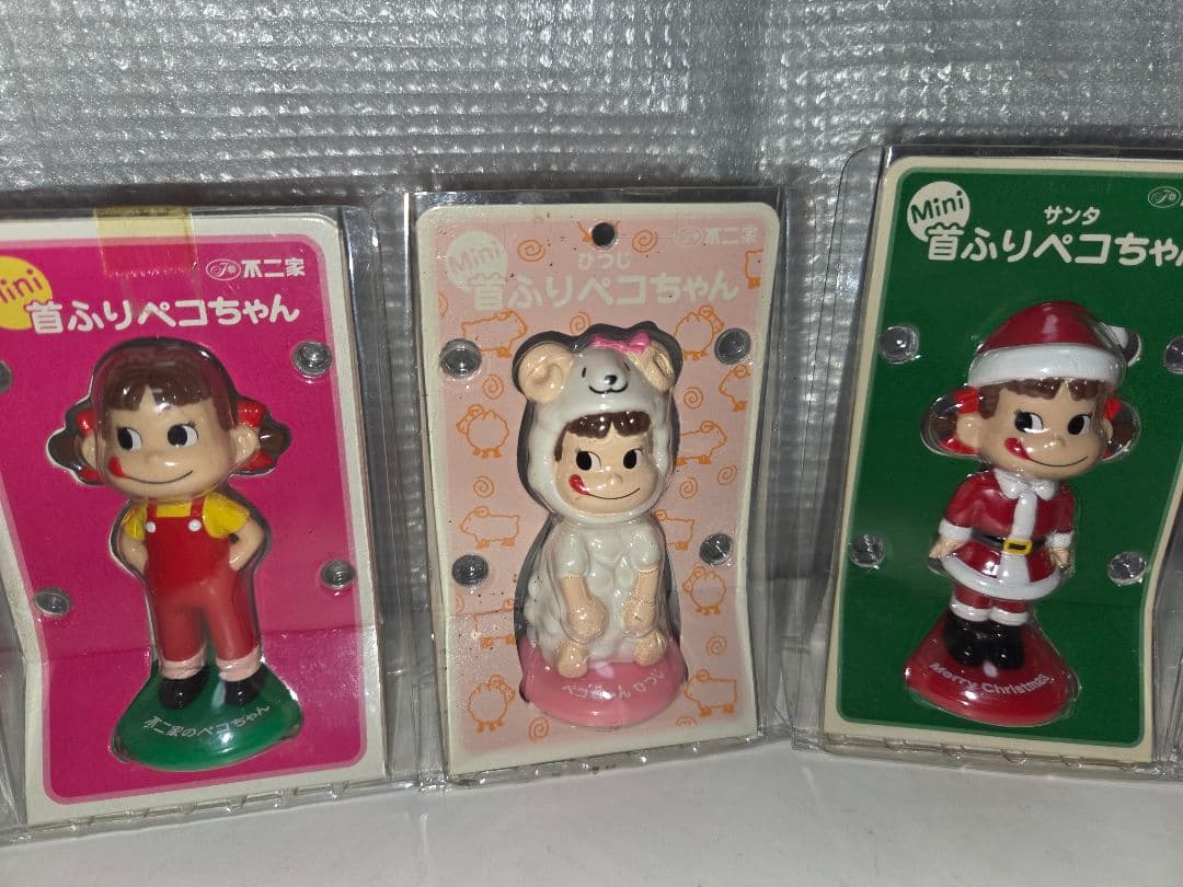 不二家　mini首振りペコちゃん&mini首振りポコちゃん