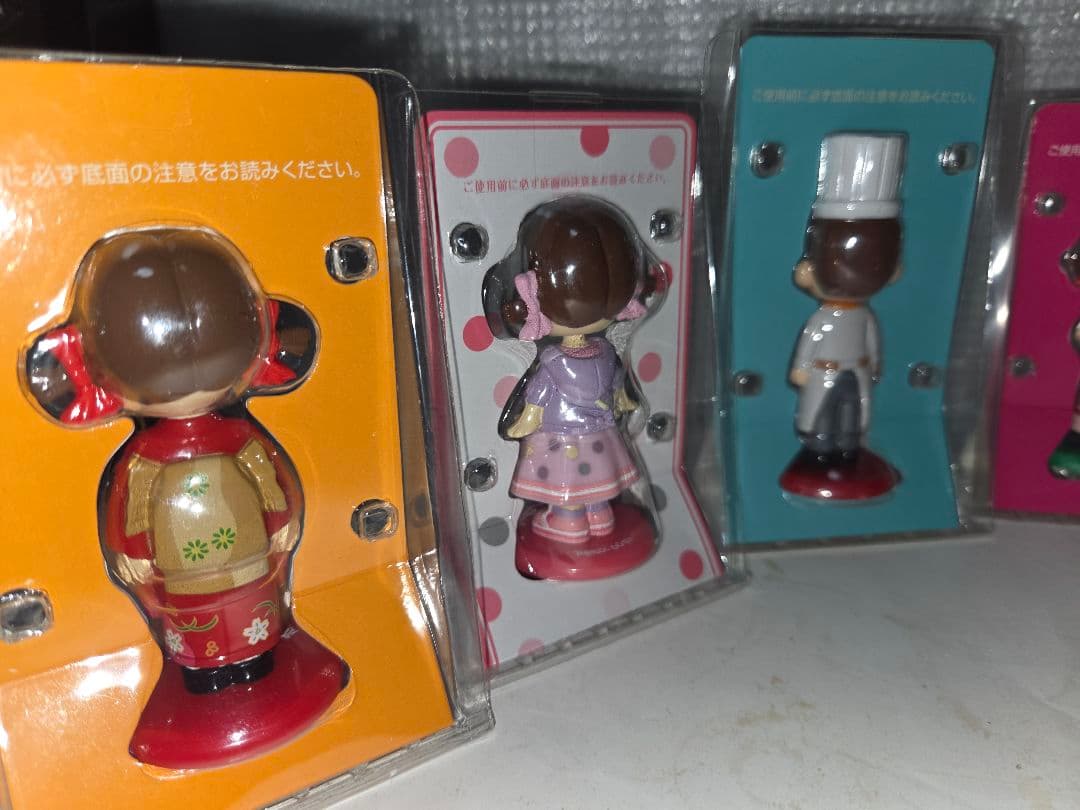 不二家　mini首振りペコちゃん&mini首振りポコちゃん