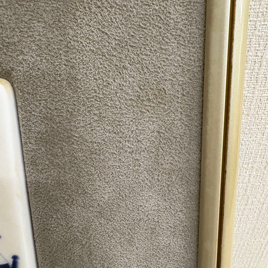 ㈱ぶらんしぇ　帆船　陶器 壁掛け　阿津陀船　長崎出世絵図　染付　　no.182