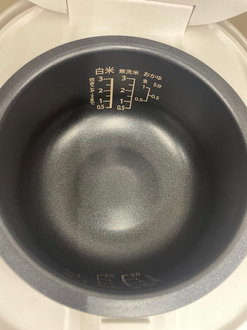 SHARP 炊飯器 KS-C5E4-W 3合炊き