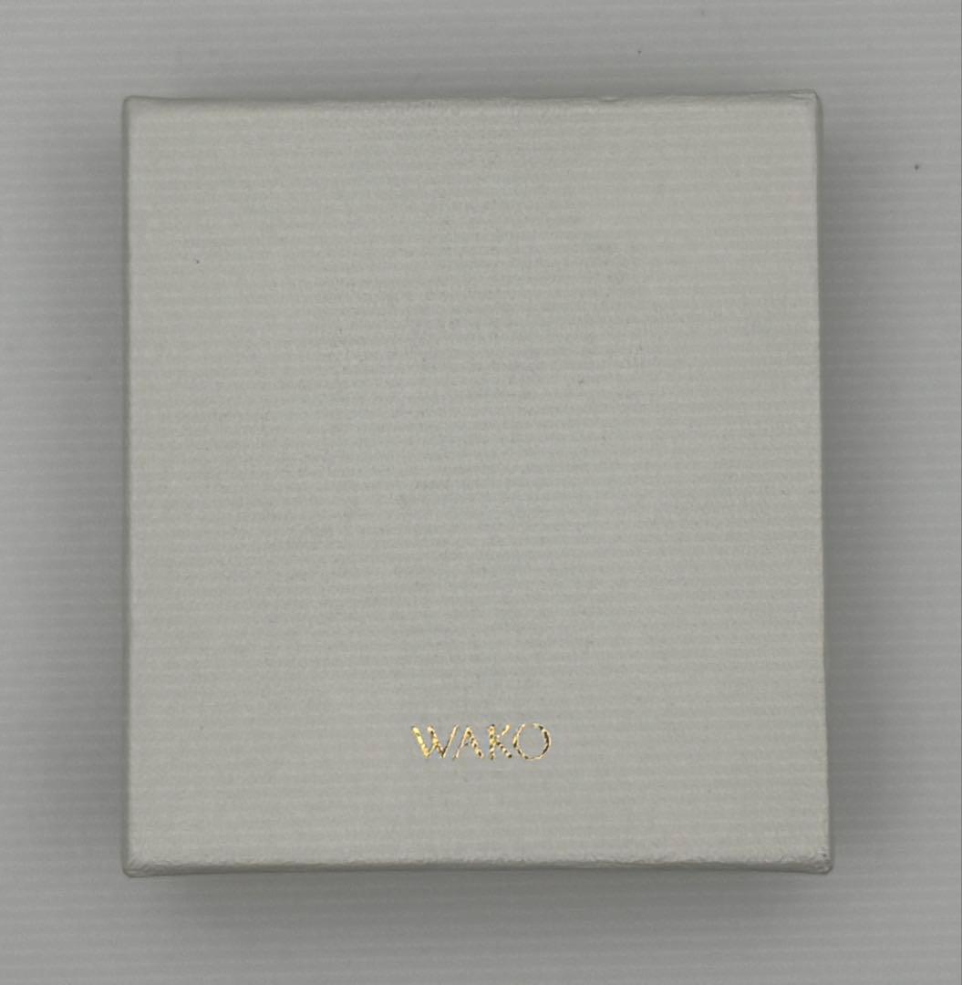 銀座WAKOの花束刺繍の緑色がま口