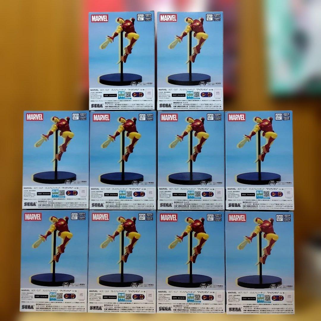 MARVEL ACT/CUT プレミアムフィギュア　アイアンマン　10個セット