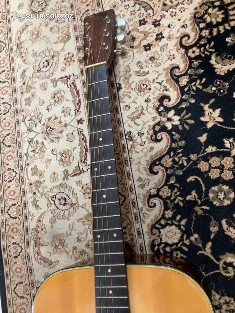 中古美品　Morris MD-502 アコースティックギター　ハードケース付き