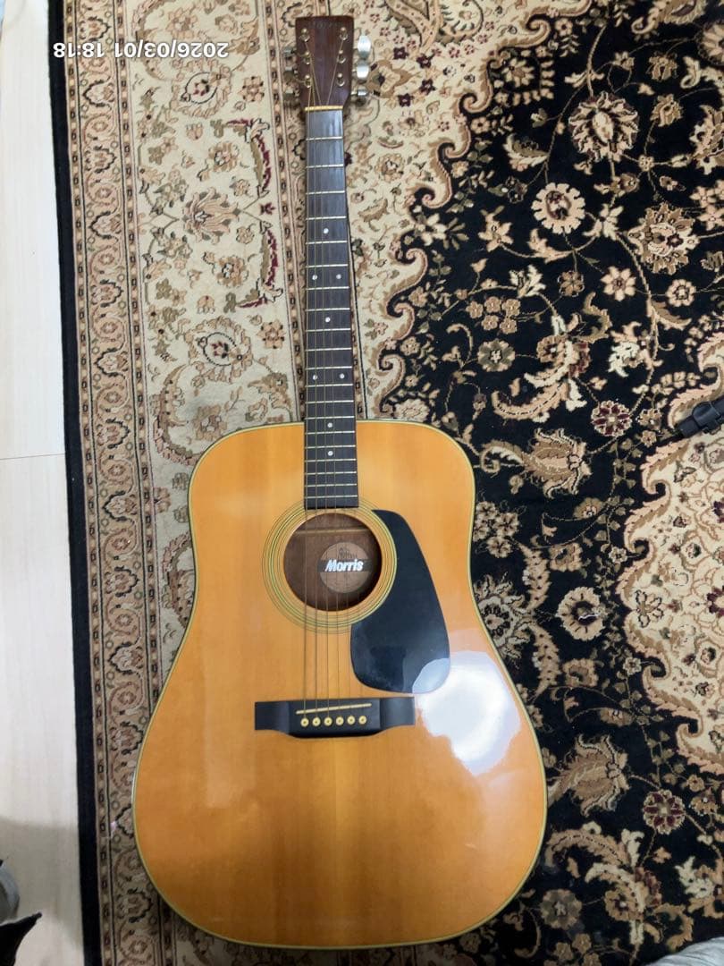 中古美品　Morris MD-502 アコースティックギター　ハードケース付き