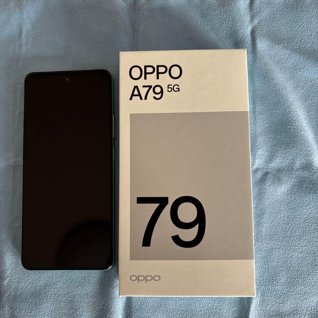 oppo A79 5G新品未使用グローグリーンおまけ付き新品未使用クリアケース
