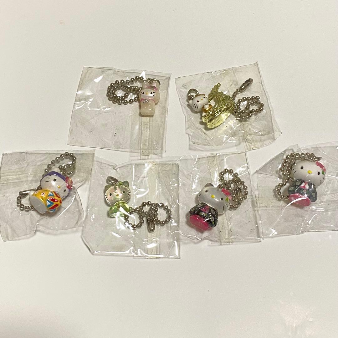 ご当地ハローキティ◎ストラップ・根付け・チェーンマスコット10点セット◎未使用品