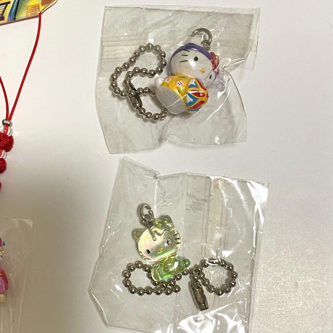 ご当地ハローキティ◎ストラップ・根付け・チェーンマスコット10点セット◎未使用品
